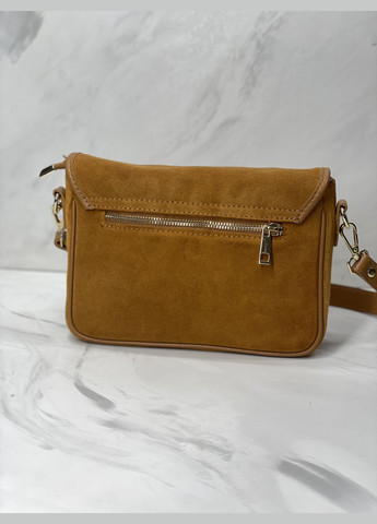 Сумка через плече Італія, натуральний замш і шкіра, класика з 2 ремінцями, кросбоді Firenze Кросбоді (341252002)