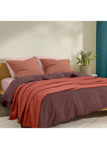 Плед-покрывало косичка 200х220 см Сinnamon Knitted Braid Корица Cosas (369668495)