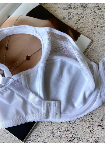 Білий ажурний білий бюстгальтер великих розмірів на чашку g Lanny Mode