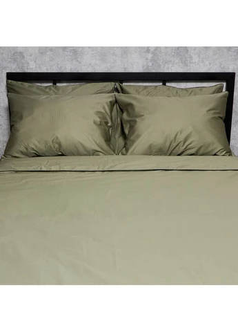 Комплект постільної білизни Сатин Premium King Size 220x240 наволочки 4х70х70 (MS-820012429) Moon&Star Pistachio Corner (389747323)