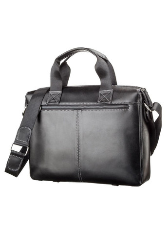 Сумка мужская 11107 кожаная Черная Shvigel (329146352)