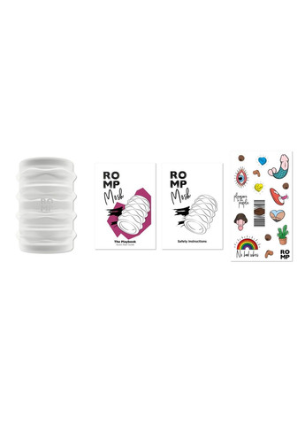 М’який мастурбатор Mosh Transparent, двосторонній, наскрізний, для пар та мінету Romp (279233285)