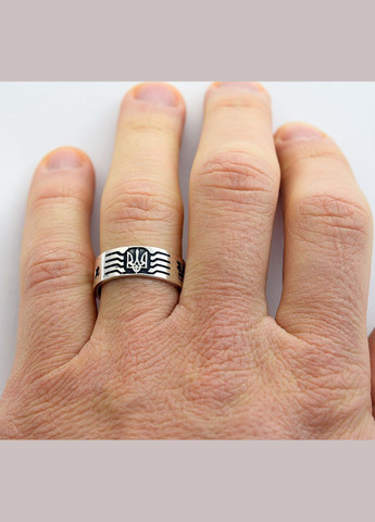 Кольцо Слава Україні 5866 SE, размер Maxi Silver (341539863)