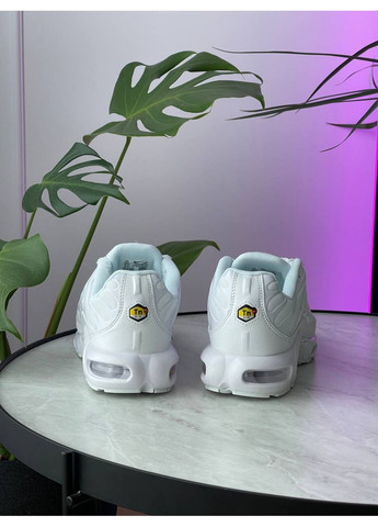 Кросівки жіночі і чоловічі Nike Air Max TN Plus white | Найк Аір Макс ТН Плюс білі No Brand білі демісезони (362476505)