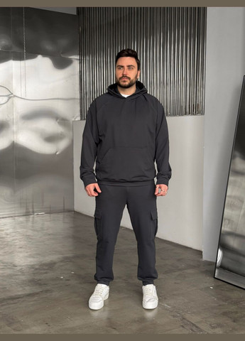 Комплект куртка сірий беж Main + костюм Jack з худі сірий No Brand (327251527)