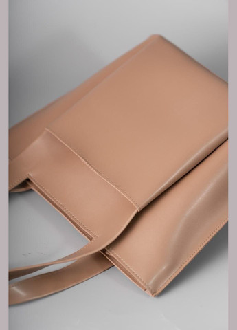 Сумка жіноча Шопер функціональна бежева з екошкіри NIUNIU (336493057)