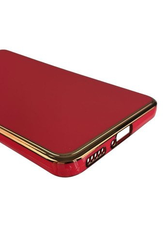 Чохол для Redmi Note 11 Pro Plus 5G глянсовий із золотою окантовкою із захистом сяомі редмі нот 11 про плюс червоний Xiaomi (366023332)
