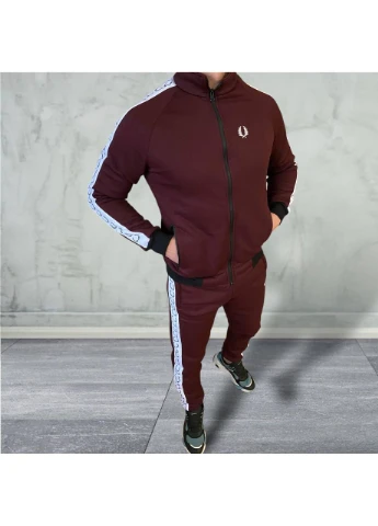 Теплый мужской спортивный костюм без капюшона No Brand (380085166)