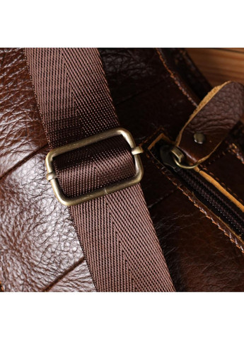 Сумка слинг через плечо мужская кожаная для телефона и для документов большая Коричневый 39014 Vintage (351403619)