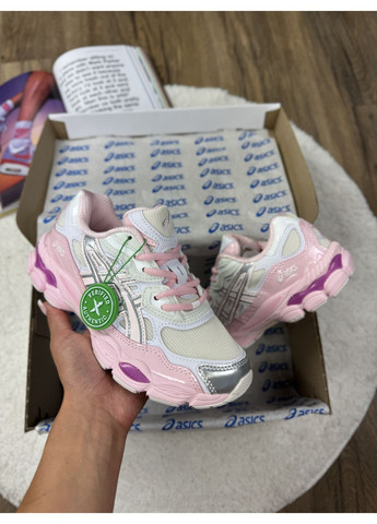 КРОССОВКИ ЖЕНСКИЕ ASICS GEL-NYC PINK BEIGE SILVER АСИКС ГЕЛЬ НЮК No Brand розовые демисезоны (368857780)