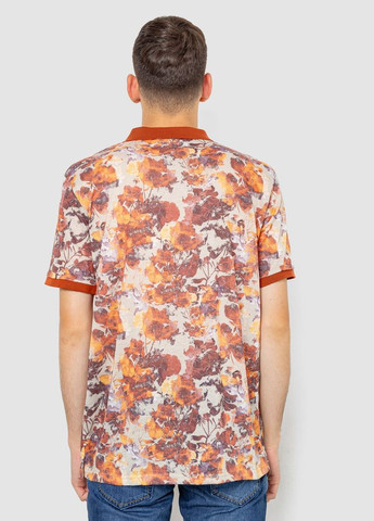 Теракотова поло чоловіче рисунок 247r308 з коротким рукавом Ager