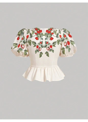 Комбинированная блуза SHEIN