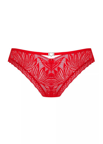 Червоний демісезонний трусики-бразиліана мереживні chilisa Obsessive