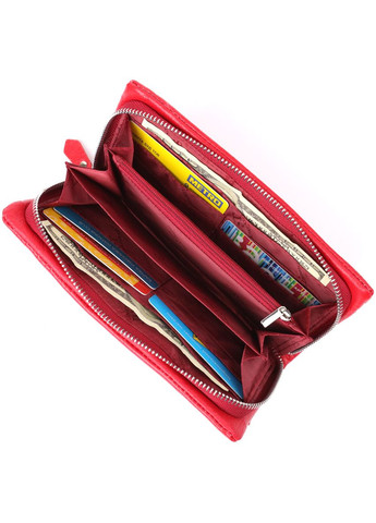 Практичний жіночий гаманець-клатч із натуральної шкіри 20х10,5х2см 21300 Червоний st leather (329196416)