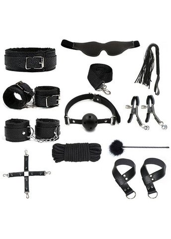 BDSM набір фетиш 21 предметів для рольових садово-мазо No Brand (340914661)