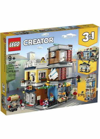 Конструктор Creator 31097 Зоомагазин и кафе в центре города 969 деталей Lego (292132568)