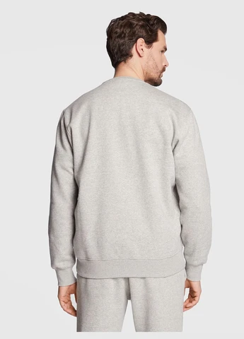 Серый мужской свитшот на флисе armani (382658302)
