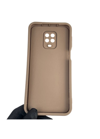 Чехол силиконовый Soft Touch с 3D принтом Майнкрафт для Redmi Note 9 Pro коричневый (Полная защита камеры) Xiaomi (373425013)