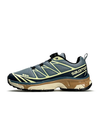 Бірюзові Осінні кросівки чоловічі salomon turquoise yellow No Brand Lab XT-6 New