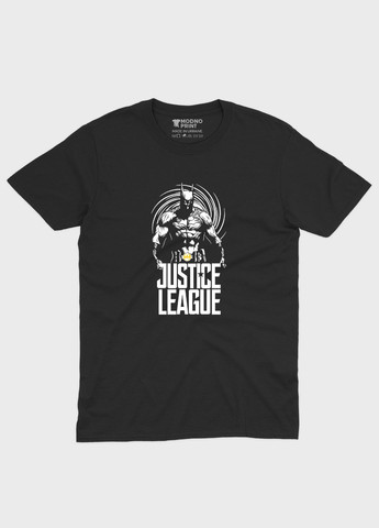 Черная летняя мужская футболка с принтом супергероя - бэтмен (ts001-1-bl-006-003-013-f) Modno