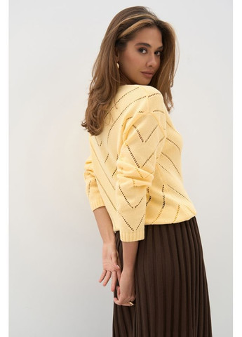 Желтый джемпер 2851 молочный Triko Bakh