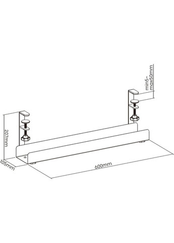 Органайзер для кабелю CT500W White OfficePro (370622322)