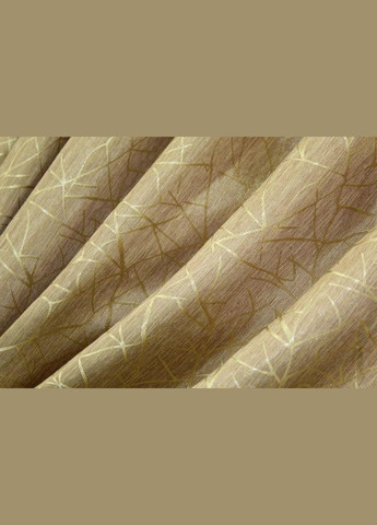 Набір штори для спальні Золотистий жакард 300x270 см (Е101108B-32) No Brand (306633715)