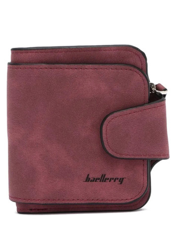 Жіночий замшевий гаманець 2346 портмоне Размер: 11,5*11,5*3 см бордовий Baellerry (363329700)