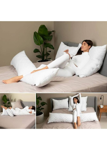 Подушка з наволочкою для відпочинку та сну 40х140 см IDEIA Nordic+ (353496378)