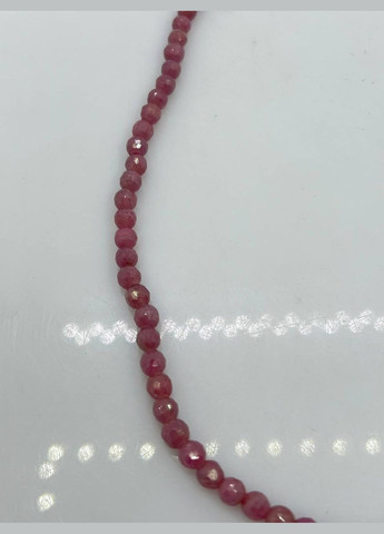 Рубін на нитки без замка 5 мм 40 см Бордовий 11390 No Brand (315343369)