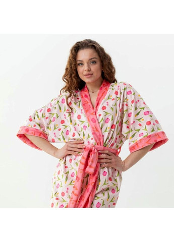 Халат женский из плюшевого велюра Тюльпанчик 3413_L 15937 L Fashion (296911285)