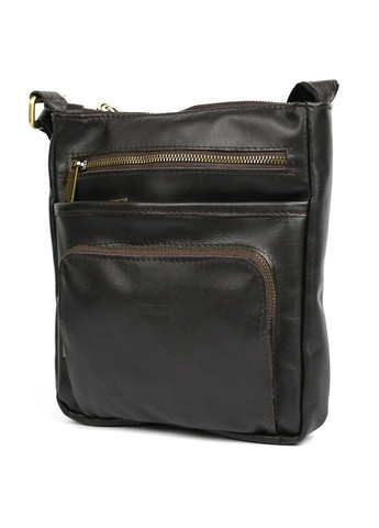 Сумка планшет через плечо мужская из натуральной кожи для телефона и для документов средняя Коричневый 38213 TARWA (361348777)