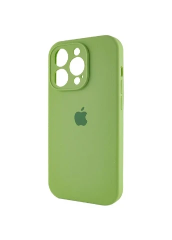 Чехол Silicone Case Full Camera Protective (AA) для Apple iPhone 15 Pro (6.1") Мятный Epik (373937497)