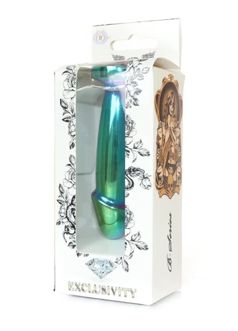Анальна металева прутень Plug-Jewellery Multicolour Penis PLUG- Clear S Boss Series (383091374)