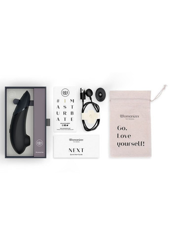 Вакуумний кліторальний стимулятор Next Black, 3D Pleasure Air, 14 рівнів інтенсивності Womanizer (369948119)