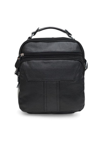 Сумка чоловіча через шкіряне плече K15113bl Чорний Keizer (302007927)