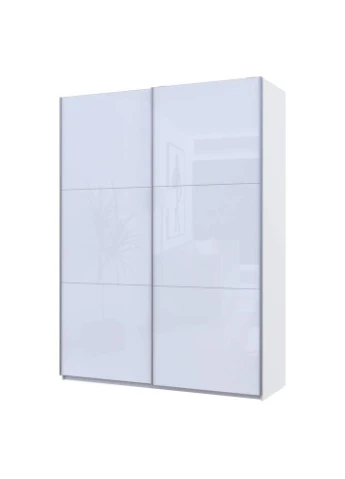 Шафа-купе двохдверна G-Caiser 180х60х240 см /2 Білих скла (DRS-011014) Doros (361998854)