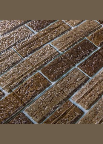 Самоклеящаяся 3D панель (обои) "Облицовочный Кирпич" 700x770x5 мм 3D Loft (300241638)