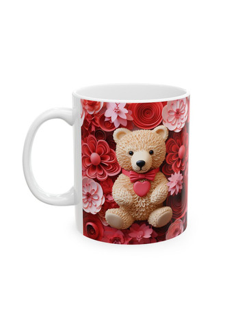 Керамическая чашка с дизайном "Плюшевый мишка" No Brand (368671662)