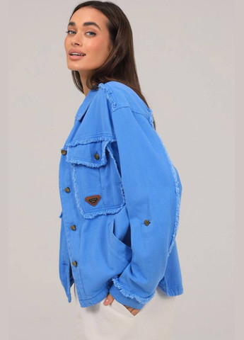 Синяя демисезонная джинсовая куртка YLANNI