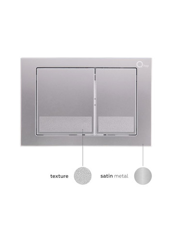 Набор инсталляция 4 в 1 Nest ST с квадратной панелью смыва Qtap QT0133M425M06029SAT (337514876)