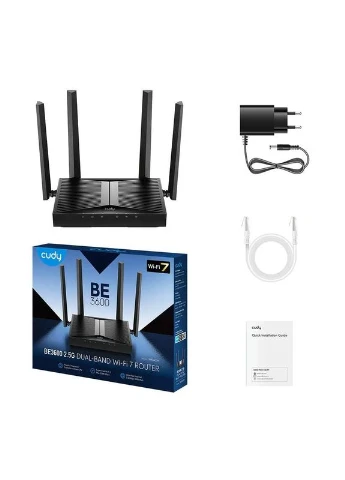 WiFi 7 Mesh-маршрутизатор WR3600H 2.5G дводіапазонний BE3600 (73-00557) Cudy (382352886)
