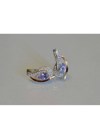 Серебряные серьги с элементами золота Silver Style (367112040)