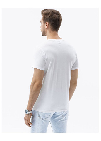 Біла футболка чоловіча з коротким рукавом Ombre