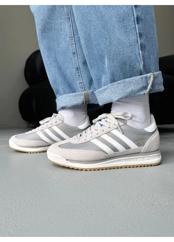 Білі кросівки чоловічі adidas sl 72 light grey/white адідас сл 72 білі демісезон No Brand
