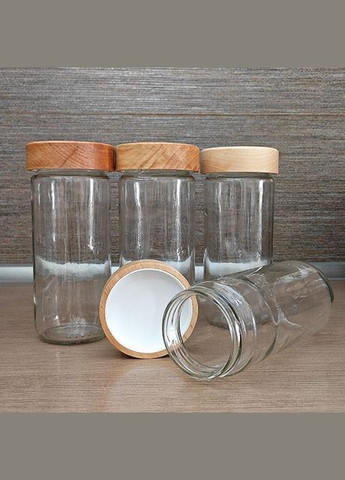 Набір скляних банок для зберігання, скло 500 мл (6 шт.) No Brand (298937508)