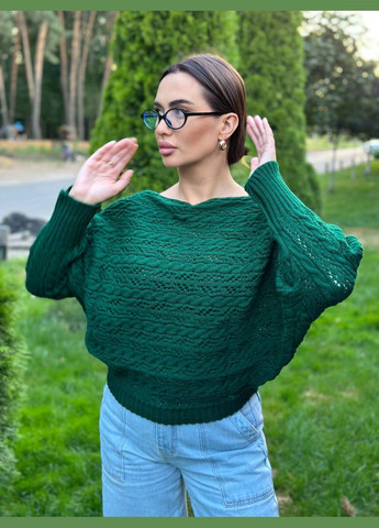 Зелений жіночий вовняний светр емма зелений You Best