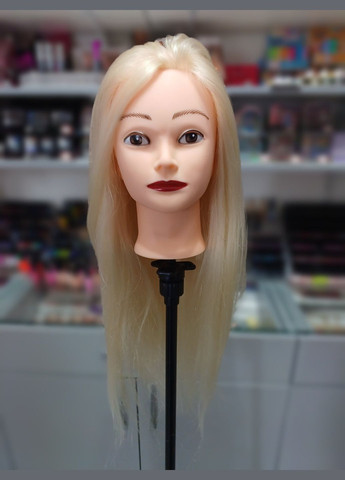 Голова-манекен зі штучним волоссям термо GLVN-613, довжина 60-70см. No Brand (279610901)