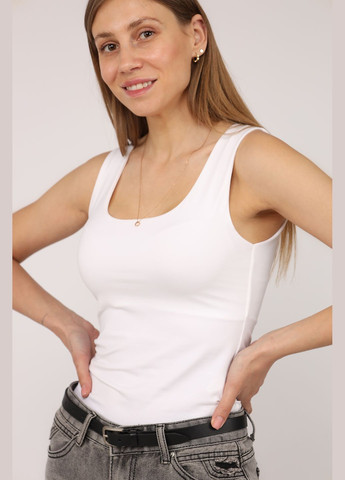 Майка с широкими бретелями женская цвет белый CB-00275297 Karol — 330223232
