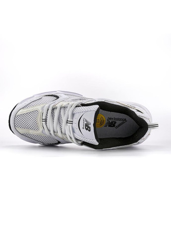 Чорні Осінні кросівки чоловічі new balance 530 white black logo v2 нью беланс 530 No Brand
